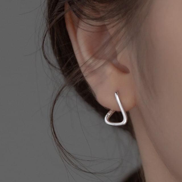 Geometric Sterling Silver Earring