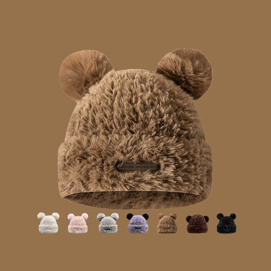 Ear Faux Fur Beanie