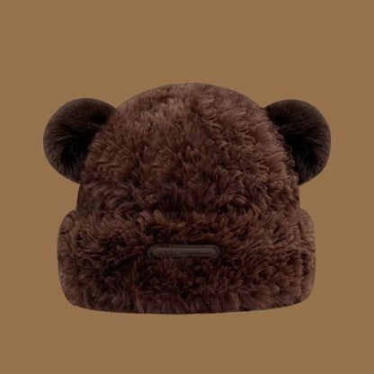 Ear Faux Fur Beanie