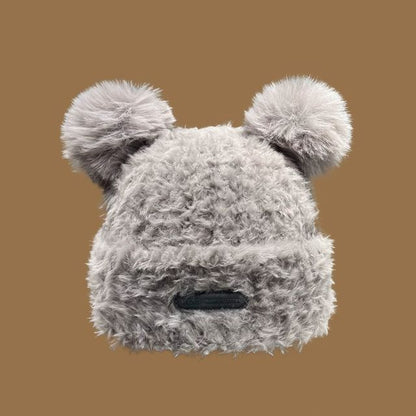 Ear Faux Fur Beanie