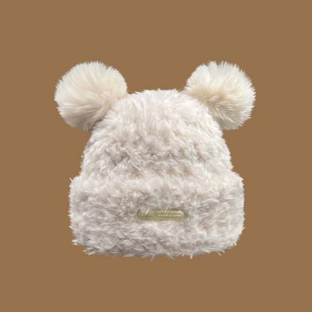 Ear Faux Fur Beanie