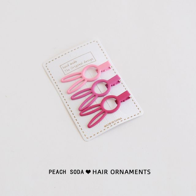 Set of 3: Plain Hair Clip