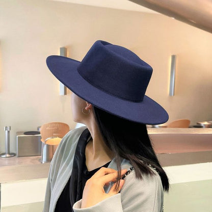 Plain Wide Brim Hat