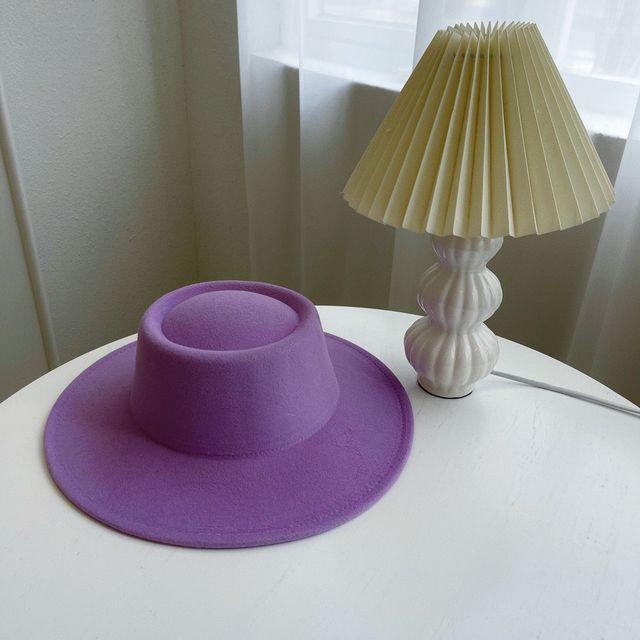 Plain Wide Brim Hat