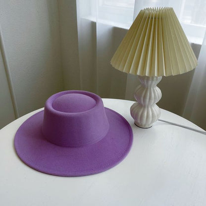 Plain Wide Brim Hat