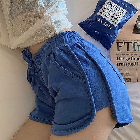 High Waist Plain Shorts