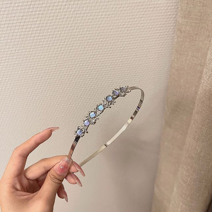 Faux Moonstone Thin Headband