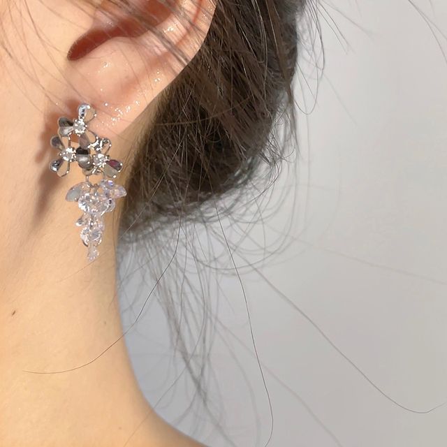 Grapes Faux Crystal Alloy Dangle Earring