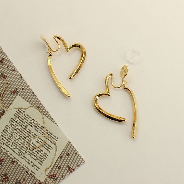 Heart Alloy Cuff Earring