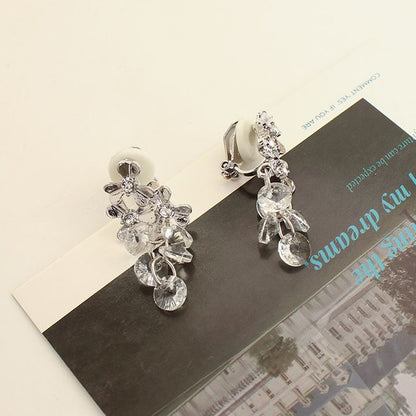 Grapes Faux Crystal Alloy Dangle Earring