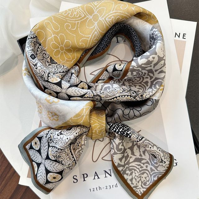 Print Silk Scarf