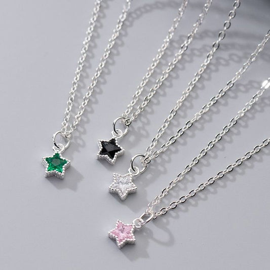 Rhinestone Star Pendant Necklace