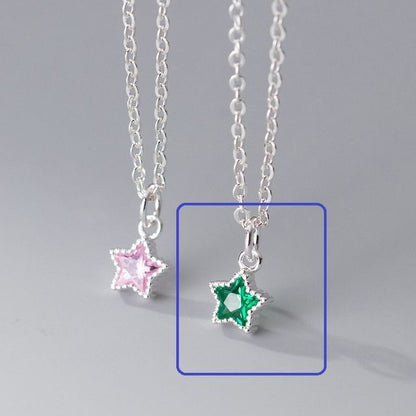 Rhinestone Star Pendant Necklace