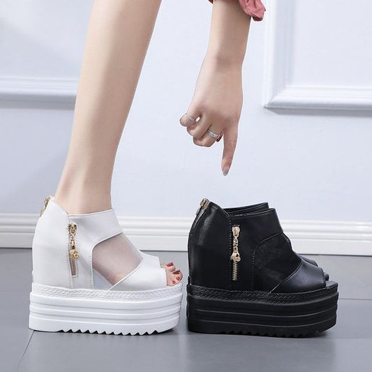 Wedge Platform Sandals Sheer