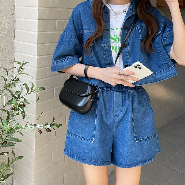 Faux Leather Buckled Flap Crossbody Bag