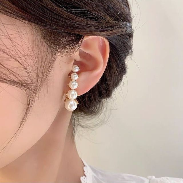 Earring Pearl Alloy Faux