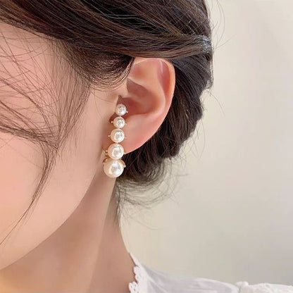 Earring Pearl Alloy Faux