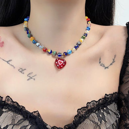 Print Glass Earring / Pendant Necklace