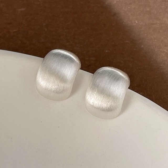 Brushed Alloy Earring