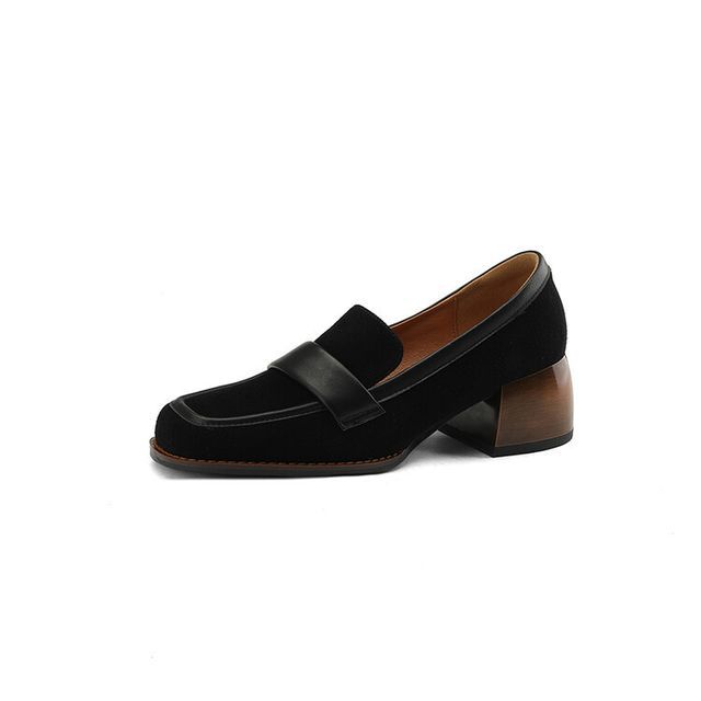 Chunky Heel Loafers