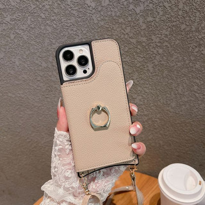 Faux Leather Card Holder Phone Case