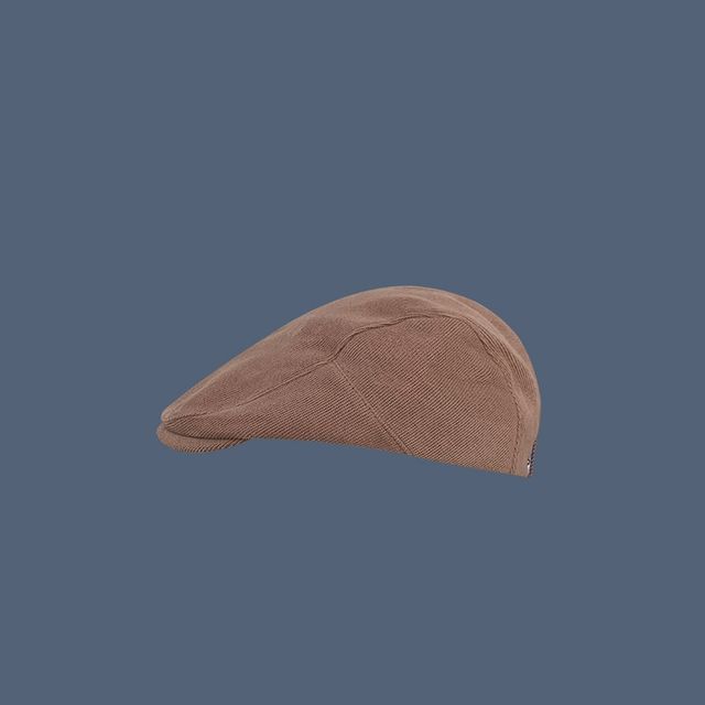 Plain Corduroy Flat Cap