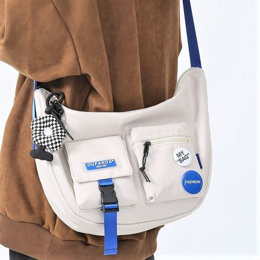 Nylon Zip Crossbody Bag