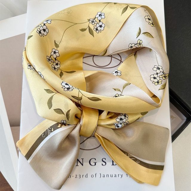 Silk Scarf Floral