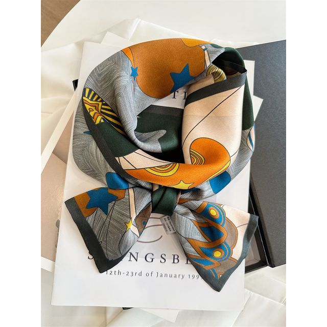 Print Silk Scarf