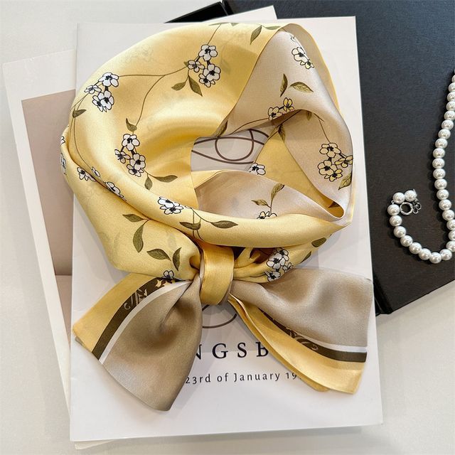 Silk Scarf Floral