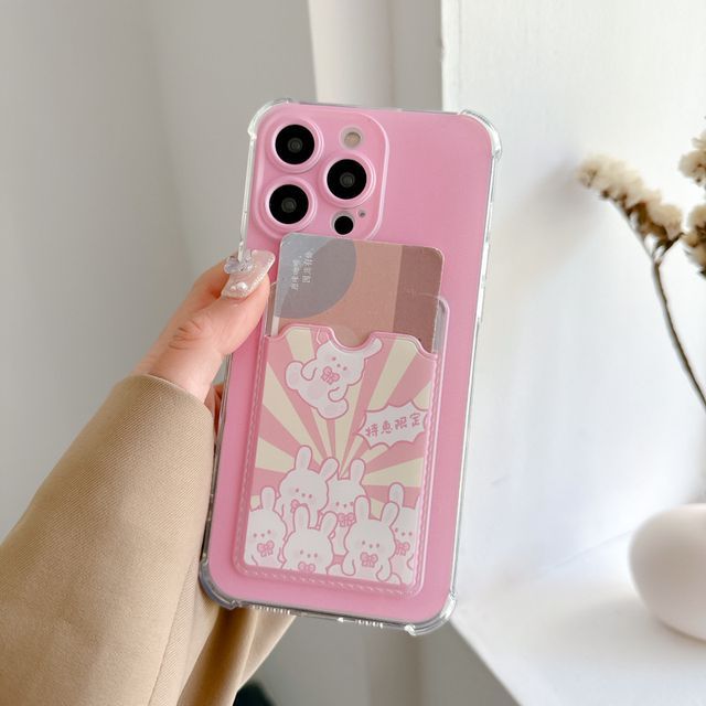 Cartoon Card Holder Phone Case