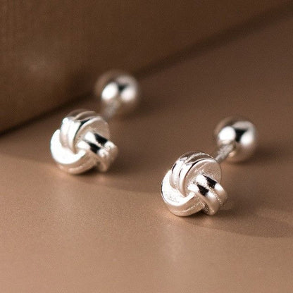 Knot Sterling Silver Earring