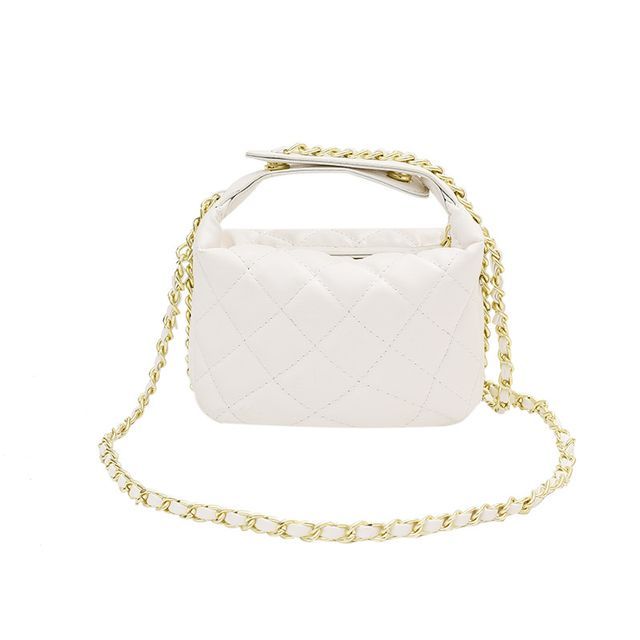 Chain Strap Quilted Crossbody Bag