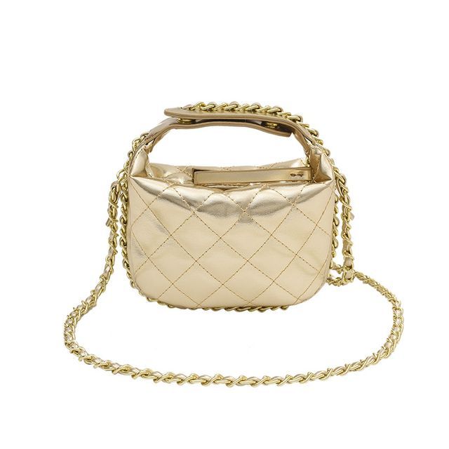 Chain Strap Quilted Crossbody Bag