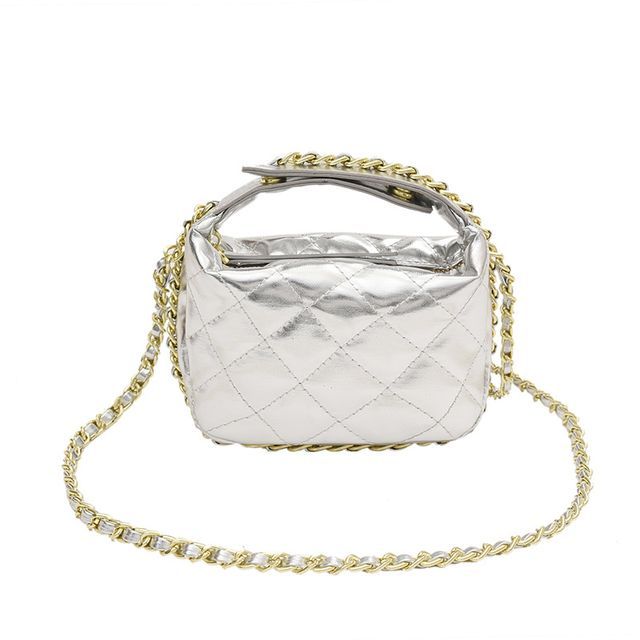 Chain Strap Quilted Crossbody Bag