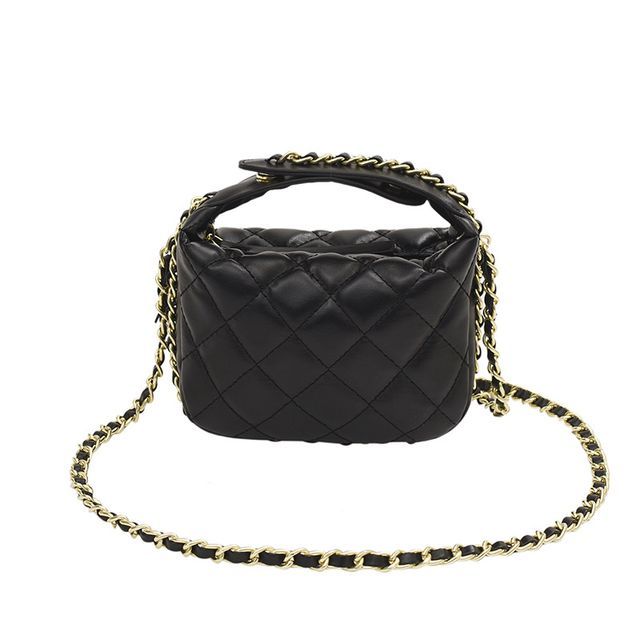 Chain Strap Quilted Crossbody Bag