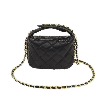 Chain Strap Quilted Crossbody Bag