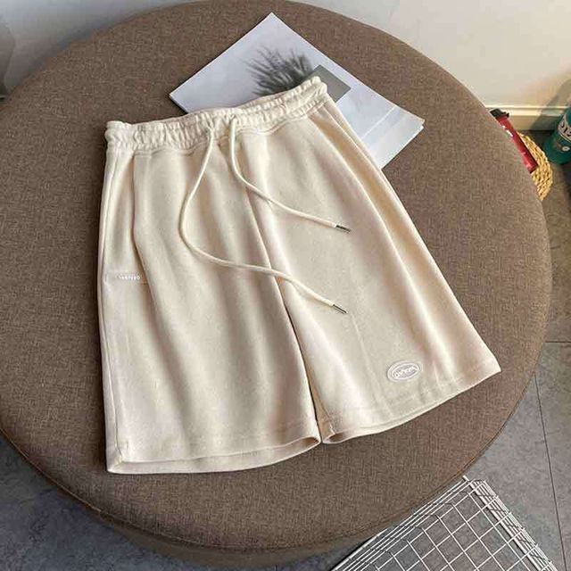 Drawstring Waist Lettering Shorts