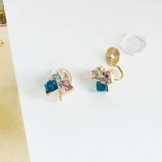 Rhinestone Alloy Earring