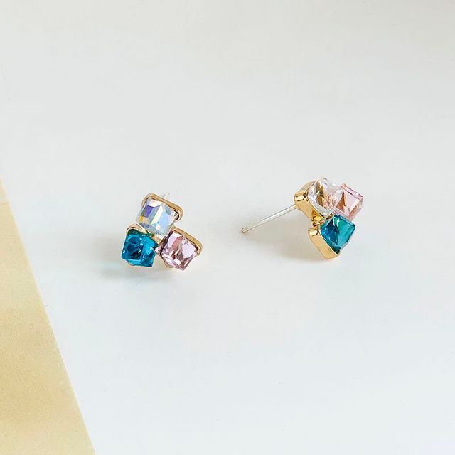 Rhinestone Alloy Earring
