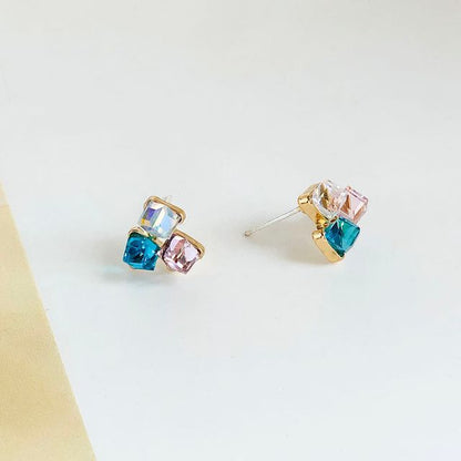 Rhinestone Alloy Earring
