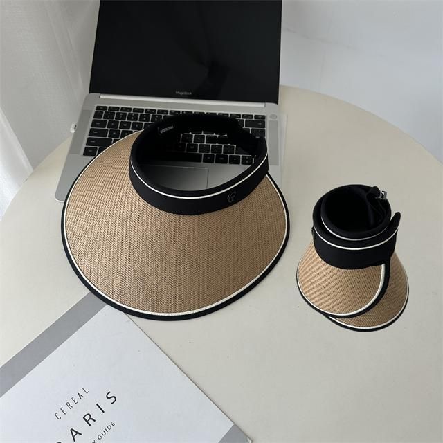 Hat Piped Sun Straw