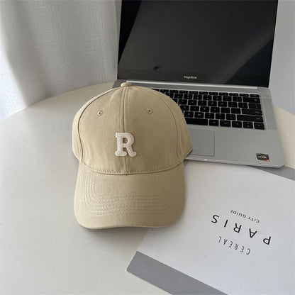 Lettering Embroidered Cap Baseball