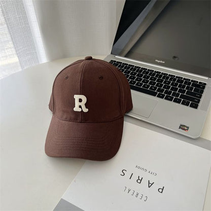 Lettering Embroidered Cap Baseball