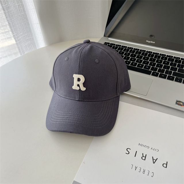 Lettering Embroidered Cap Baseball