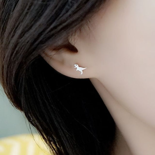 Polished Dinosaur Alloy Earring