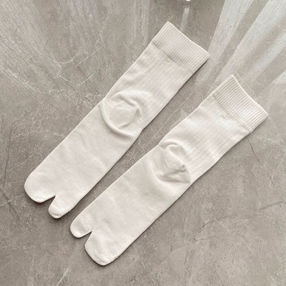 Plain Split-Toe Socks