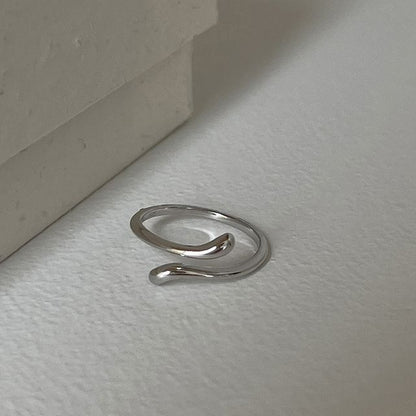 Moonstone Alloy Open Ring / Irregular Alloy Open Ring