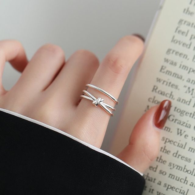 Knot Layered Open Ring