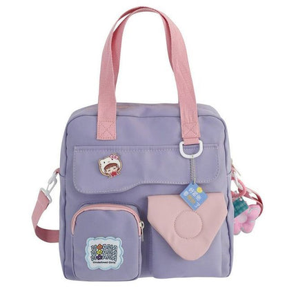 Multi-Section Zip Crossbody Bag